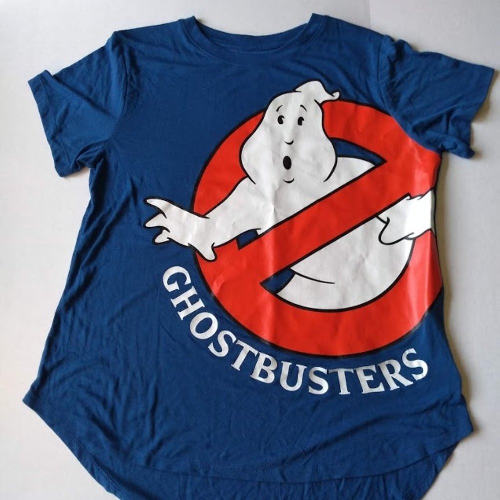 Ghostbusters Women's Sz XXL T-Shirt Blue Ghostbust